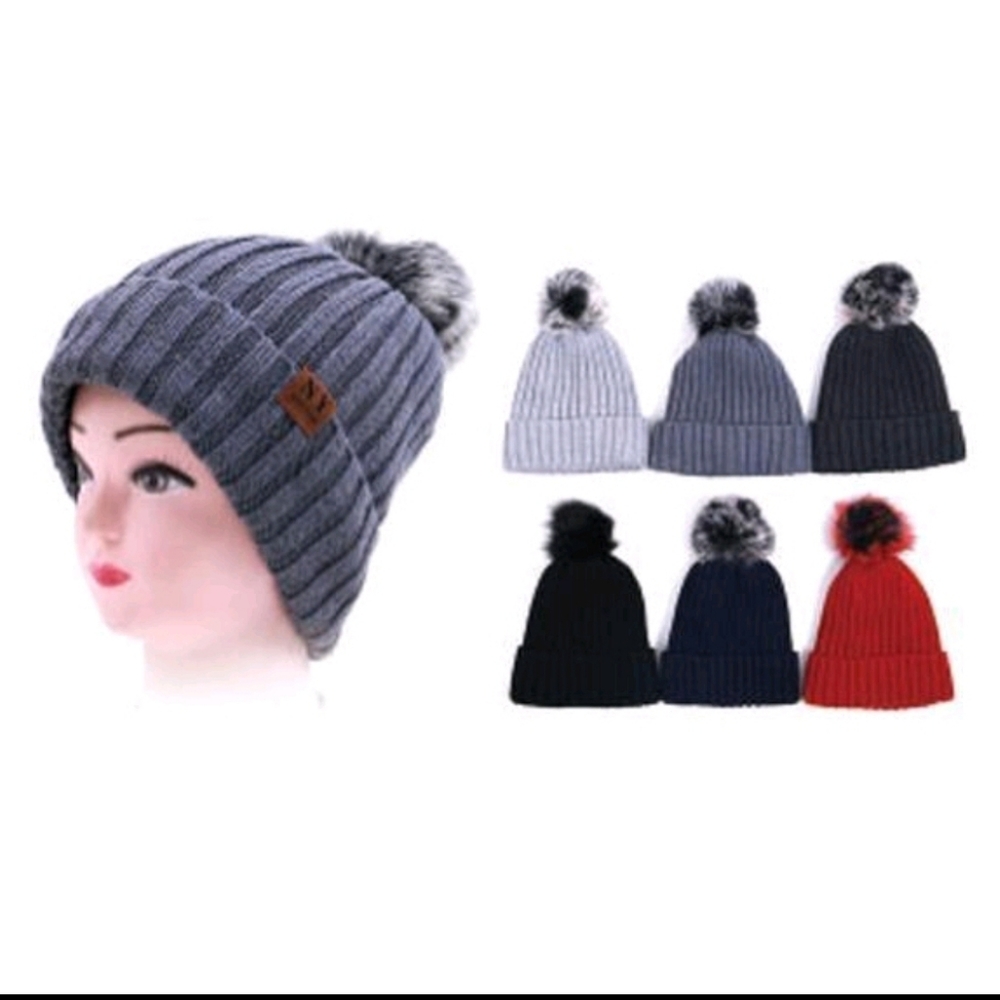 Unsex Knitted Bunbun Hat